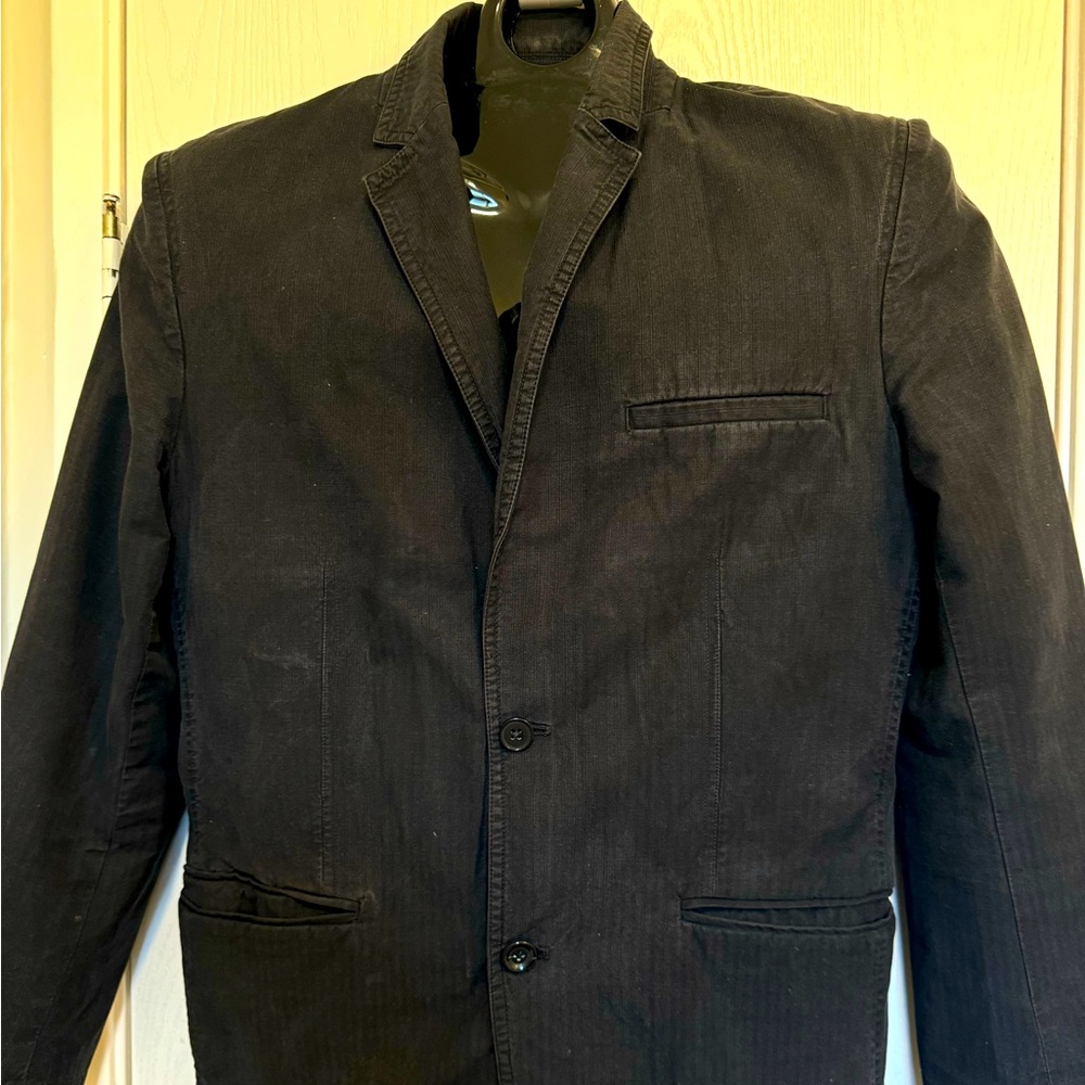 INC International Concepts Mens Regular Fit Black Blazer Jacket Size M